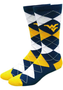 West Virginia Mountaineers Dress Mens Argyle Socks
