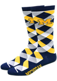 Michigan Wolverines Graduate Mens Argyle Socks
