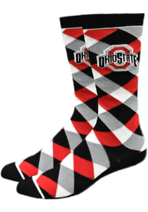 Ohio State Buckeyes Graduate Mens Argyle Socks