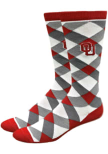 Oklahoma Sooners Graduate Mens Argyle Socks
