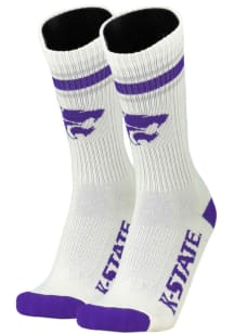 Throwback K-State Wildcats Mens Crew Socks - Purple