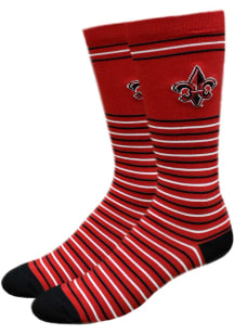 UL Lafayette Ragin' Cajuns Stripe Mens Dress Socks