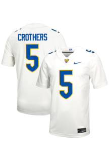 Zachary Crothers Nike Mens White Pitt Panthers NIL Name And Number Football Jersey