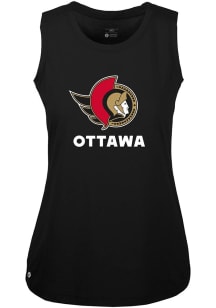 Levelwear Ottawa Senators Womens Black Macy Home Turf Tank Top