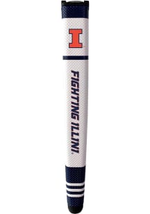 White Illinois Fighting Illini Grip Stripe Putter Cover