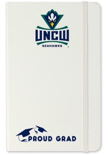 UNCW Seahawks Proud Grad team logo Notebook and Folder - White