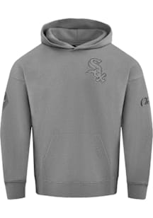 Pro Standard Chicago White Sox Mens Grey Neutral Long Sleeve Hoodie