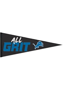 Detroit Lions All Grit Pennant - Black