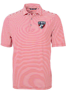 Cutter and Buck FC Dallas Red Virtue Eco Pique Stripe Big and Tall Polo