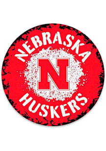Nebraska Cornhuskers Round Meta Sign -