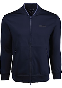 Greyson Michigan Wolverines Mens Navy Blue Sequoia Bomber Light Weight Jacket