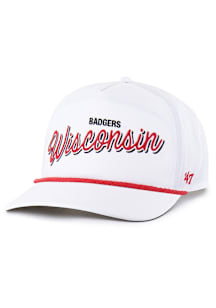 47 Wisconsin Badgers brrr Fairway Hitch Adjustable Hat - White