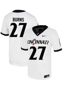 Taizaun Burns Nike Mens White Cincinnati Bearcats NIL Name And Number Football Jersey