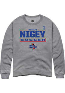Madalyn Nigey Rally Mens Graphite Tulsa Golden Hurricane NIL Stacked Box Player Crew