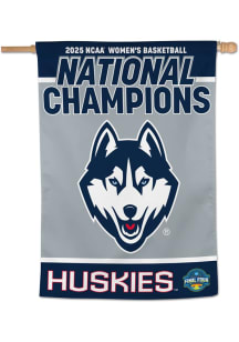 UConn Huskies 2025 National Champions 28x40 Banner - Navy Blue