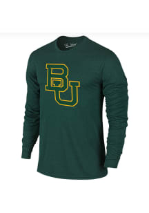 Baylor Bears Green Primary Team Logo Long Sleeve Fashion T Shirt