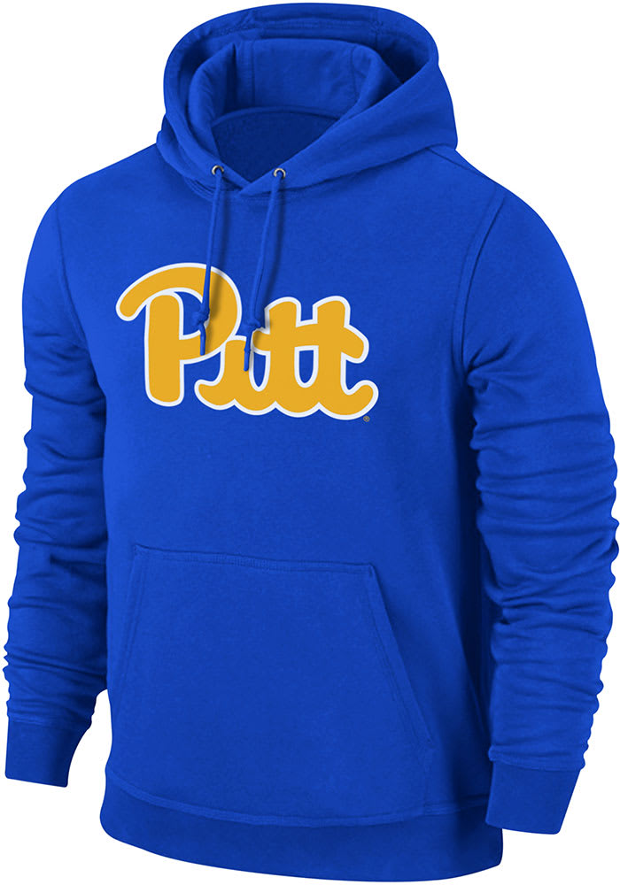 Pitt Panthers Mens Blue Primary Team Logo Long Sleeve Hoodie