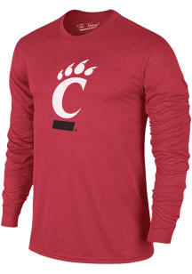 Cincinnati Bearcats Red Primary Team Logo Long Sleeve T Shirt