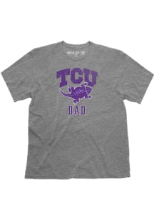 TCU Horned Frogs Grey Dad Short Sleeve T Shirt