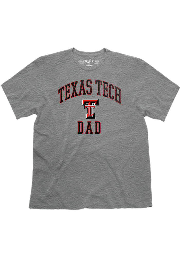 Texas Tech Red Raiders Grey Dad Short Sleeve T Shirt