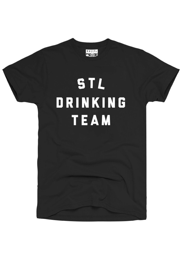 Rally St Louis Drinking Team Black Short Sleeve T Shirt