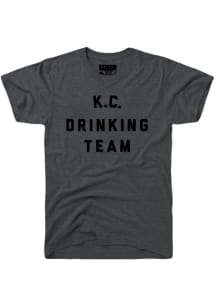 Rally Kansas City Grey Drinking Team Short Sleeve T Shirt