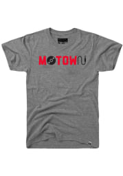 Rally Detroit Grey Motown Short Sleeve T Shirt