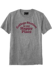 Rally Texas Grey College Station is my Happy Place Short Sleeve T Shirt