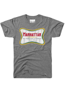 Rally Manhattan Grey The Champagne Of Kansas Short Sleeve T Shirt