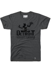 Rally Detroit Grey Spirit of Detroit Short Sleeve T Shirt