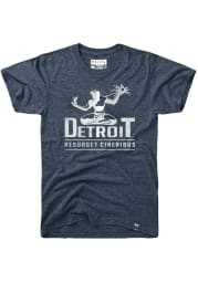 Rally Detroit Navy Blue Spirit of Detroit Short Sleeve T Shirt