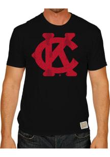 Original Retro Brand Kansas City Monarchs Black Monarch KC Short Sleeve Fashion T Shirt