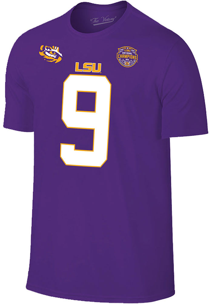 LSU Tigers Purple 2019 National Champions Short Sleeve T Shirt