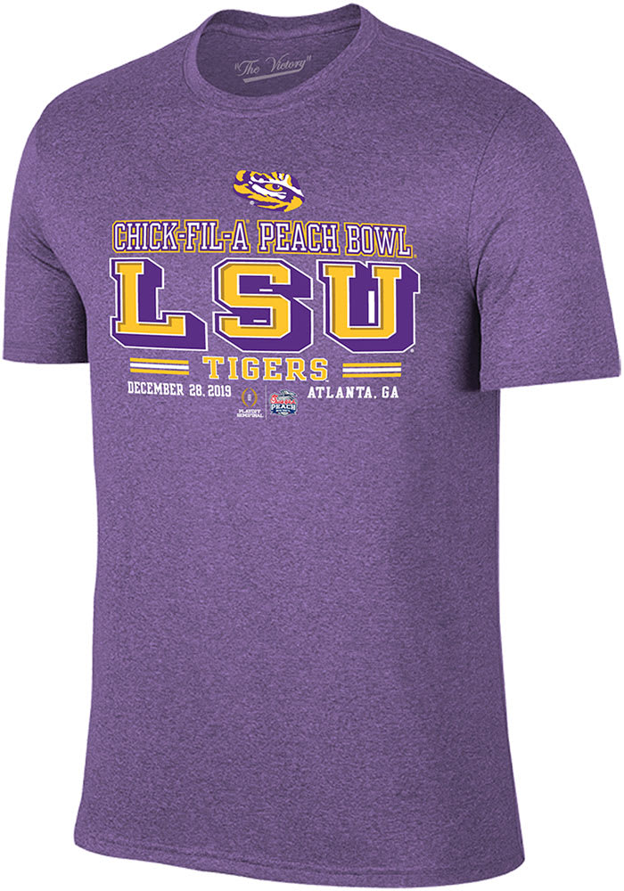 LSU Tigers Purple 2019 College Football Playoff Bound Short Sleeve Fashion T Shirt