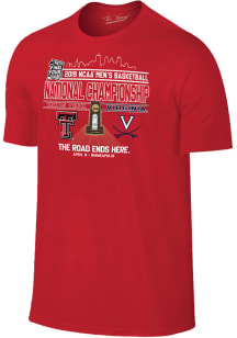 Texas Tech Red Raiders Red 19 National Championship Bound Short Sleeve T Shirt