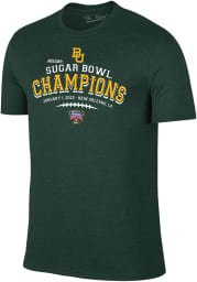 Baylor Bears Green 2021 Sugar Bowl Champions Short Sleeve T Shirt