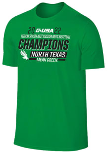 North Texas Mean Green Green 2022 Conference USA Basketball Champions Short Sleeve T Shirt