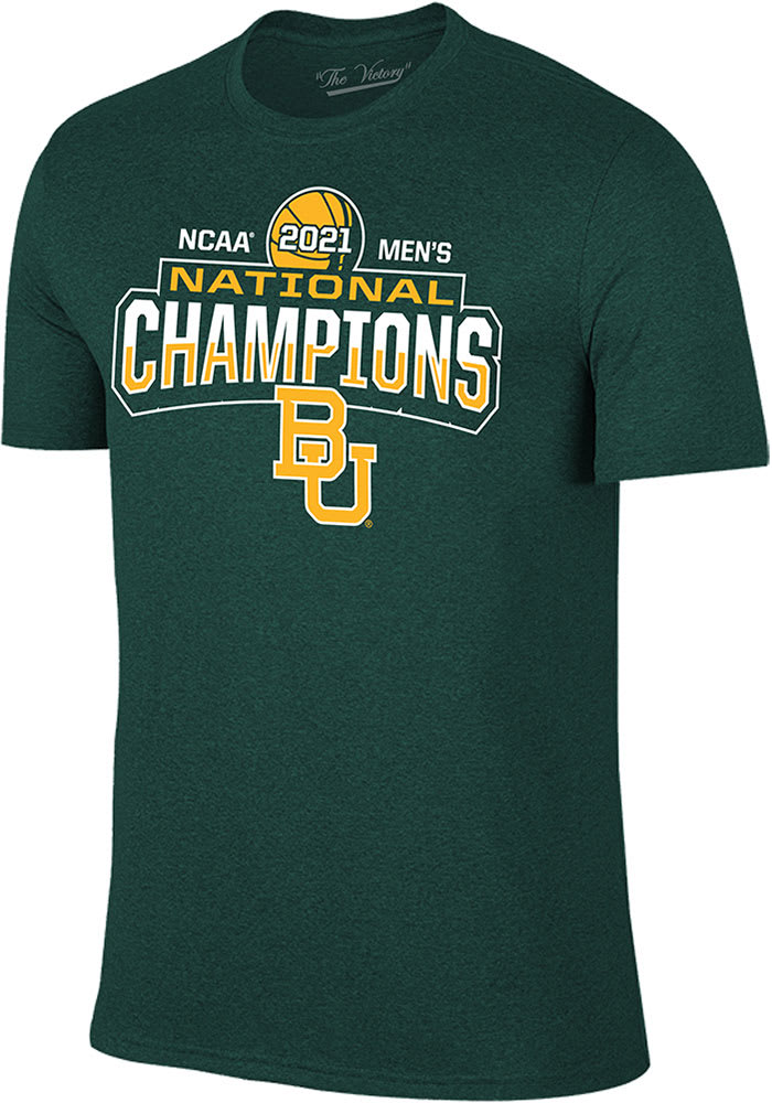 Baylor Bears Green 2021 National Champions Short Sleeve T Shirt