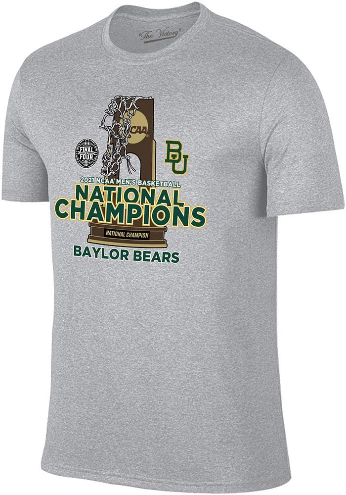 Baylor Bears GREY 2021 National Champions Short Sleeve T Shirt