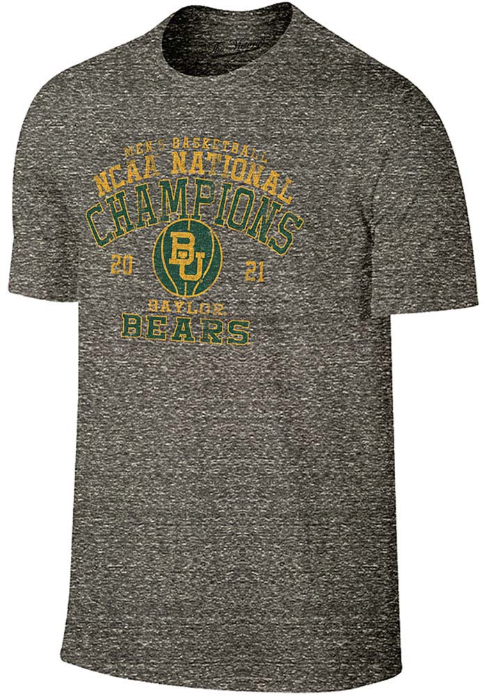 Baylor Bears Grey 2021 National Champions Short Sleeve Fashion T Shirt