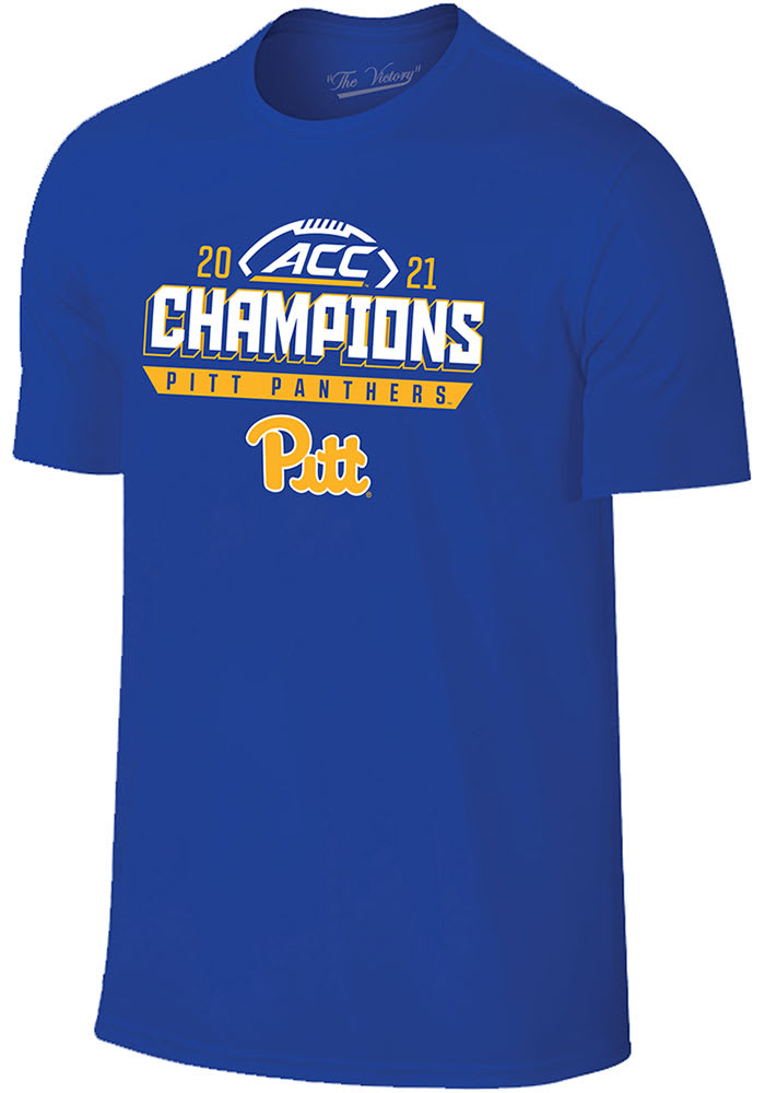 Pitt Panthers Blue 2021 ACC Champions Short Sleeve T Shirt