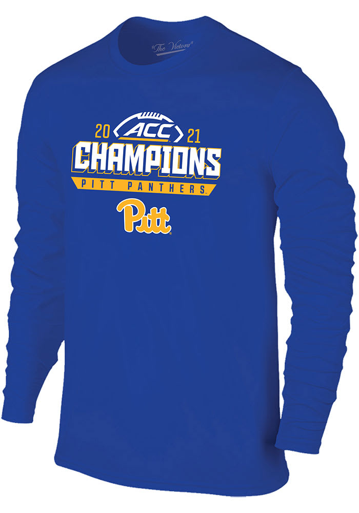 Pitt Panthers Blue 2021 ACC Champions Long Sleeve T Shirt