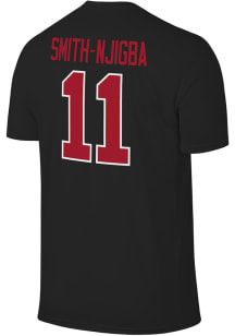 Jaxon Smith-Njigba Ohio State Buckeyes Black Player Short Sleeve Player T Shirt
