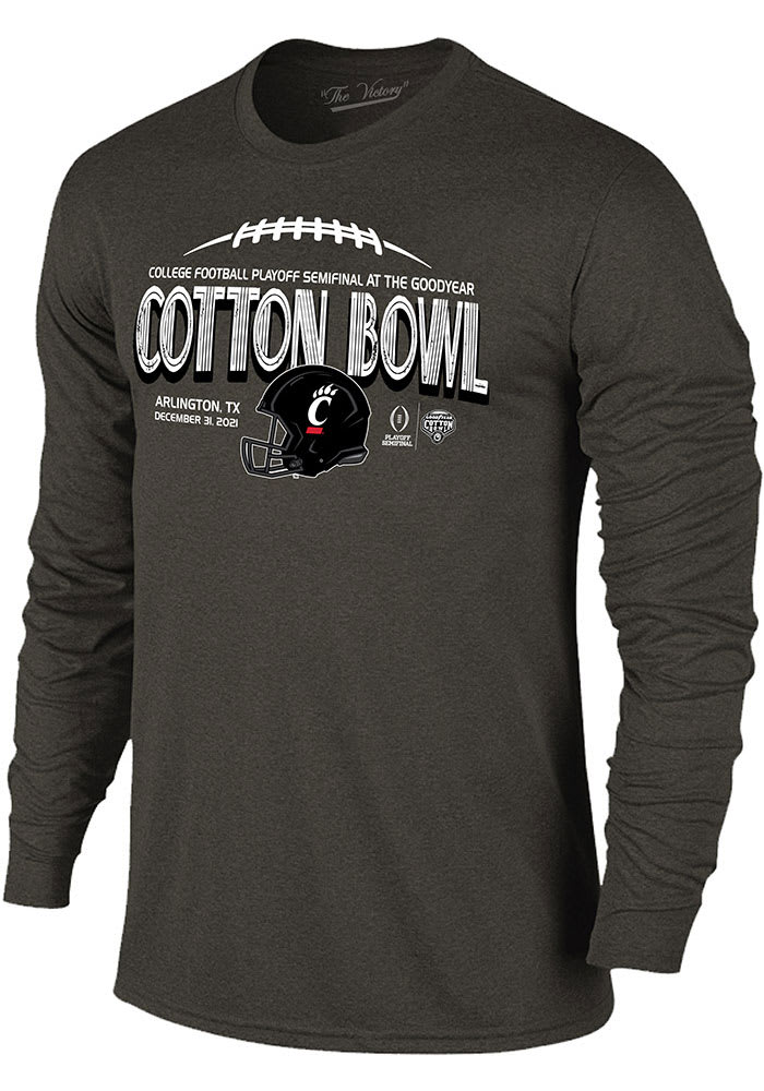 Cincinnati Bearcats Black 2021 College Football Playoff Bound Long Sleeve Fashion T Shirt