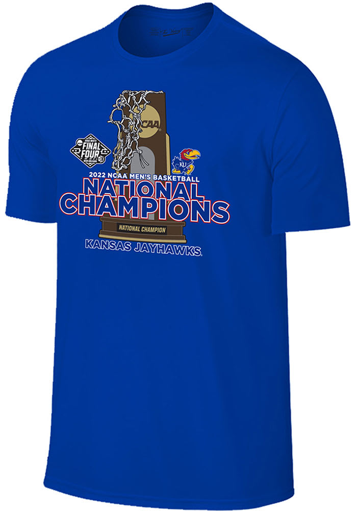 Rally Jayhawks 2022 National Champions Banners Short Sleeve T Shirt