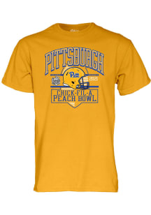 Pitt Panthers Gold 2021 Peach Bowl Bound Short Sleeve T Shirt