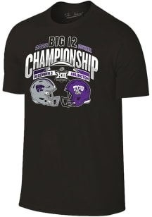 TCU Horned Frogs Black 2022 Big 12 Football Championship Bound Short Sleeve T Shirt