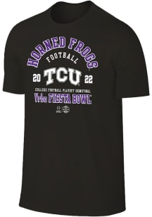 TCU Horned Frogs Black 2022 College Football Playoff Bound Short Sleeve T Shirt