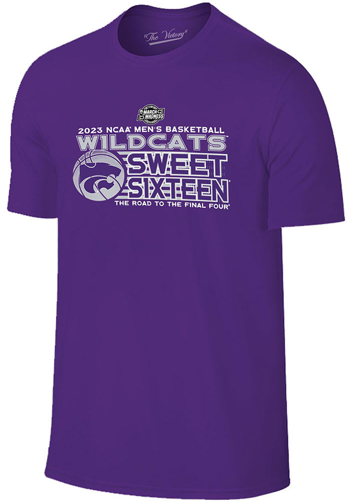 K-State Wildcats Purple 2023 Sweet 16 Short Sleeve T Shirt
