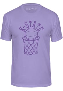 K-State Wildcats Lavender Basketball Short Sleeve T Shirt